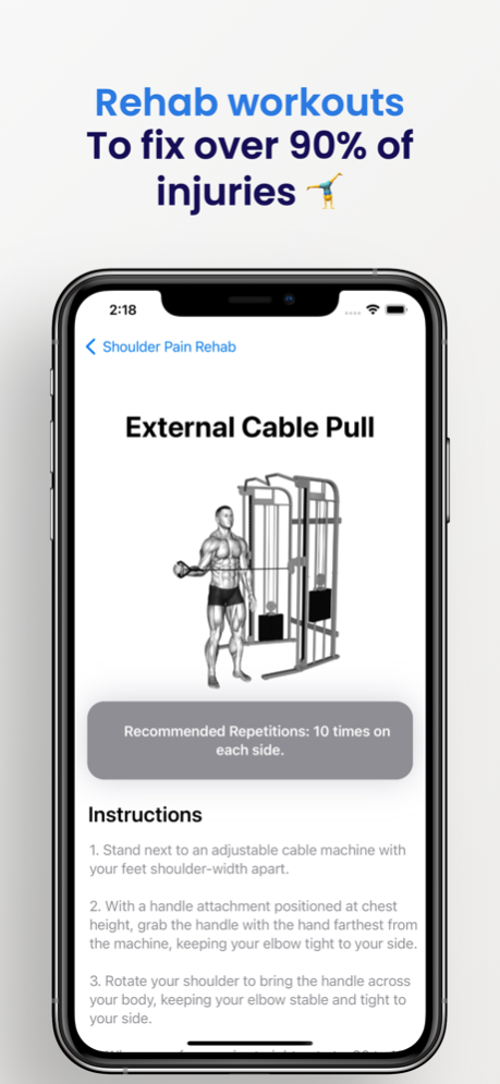 Pocket Rehab: Injuries + More 1.3 Screenshot