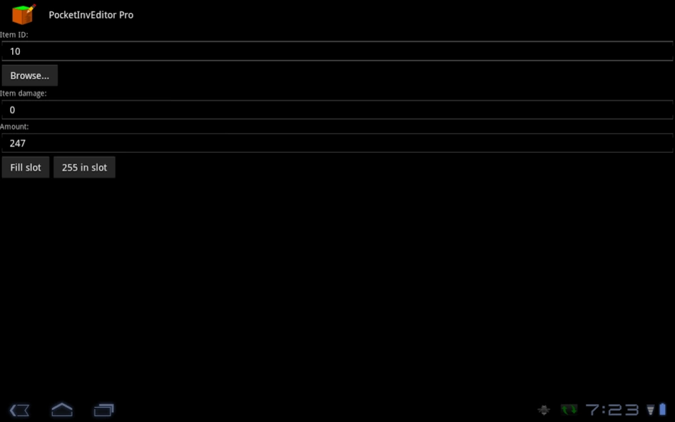 PocketInvEditor Pro 1.17 Screenshot