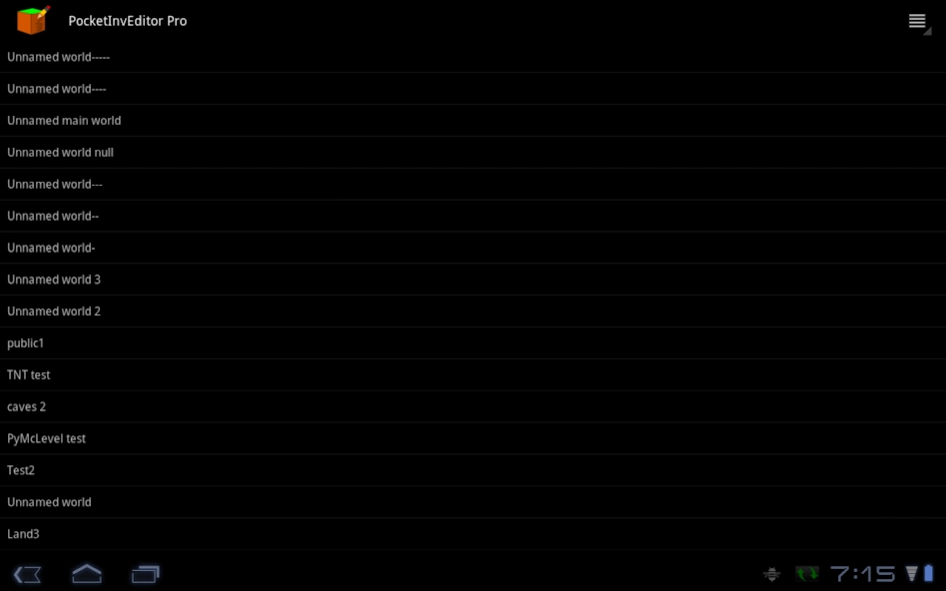 PocketInvEditor Pro 1.17 Screenshot