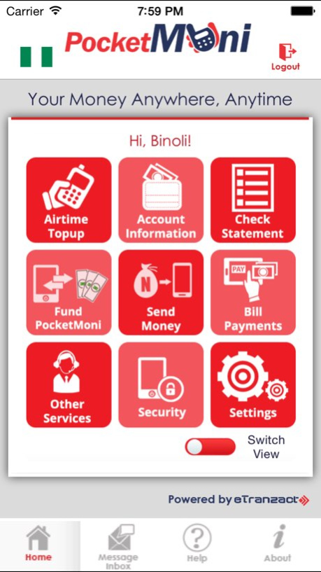 PocketMoni 3.0.1 Screenshot