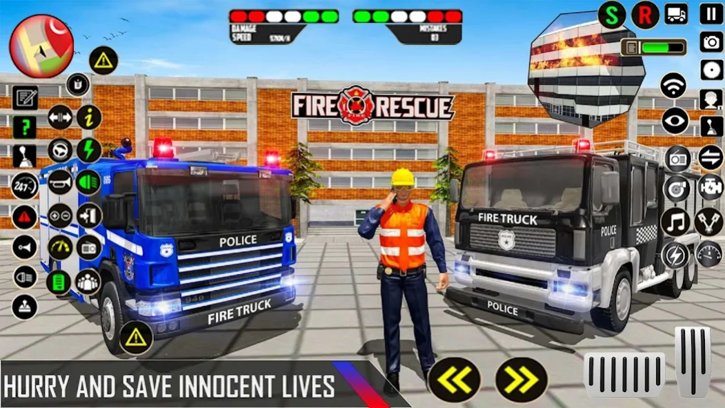 Police Ambulance Fire Truck 8.6 Screenshot
