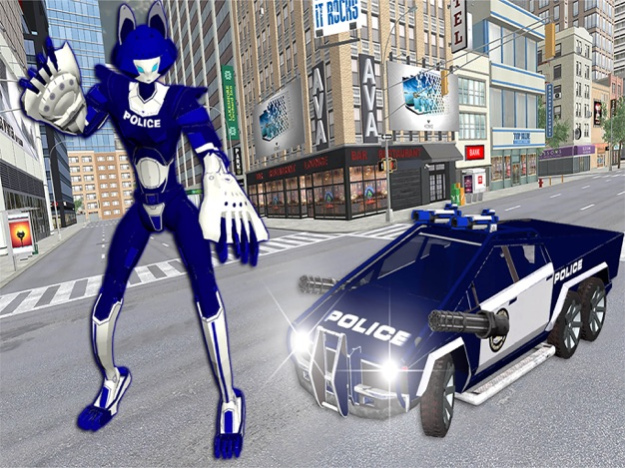 Police Cat Robot Transform  Screenshot