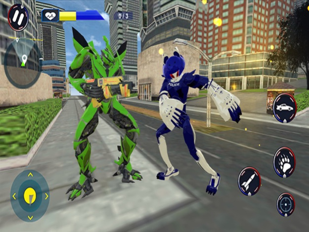 Police Cat Robot Transform  Screenshot
