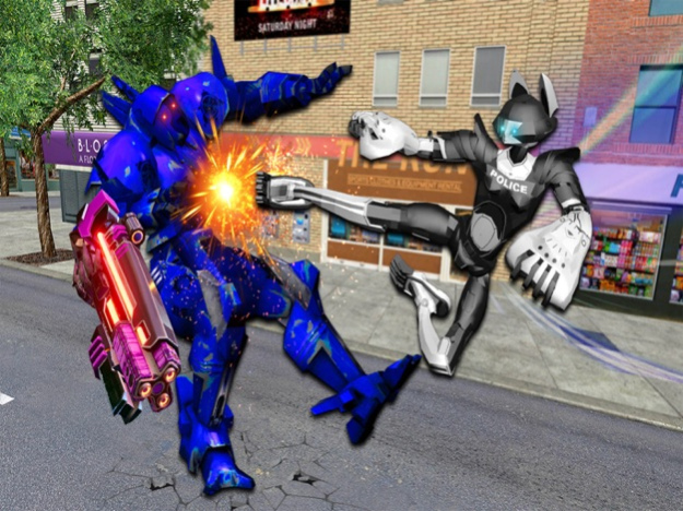 Police Cat Robot Transform  Screenshot