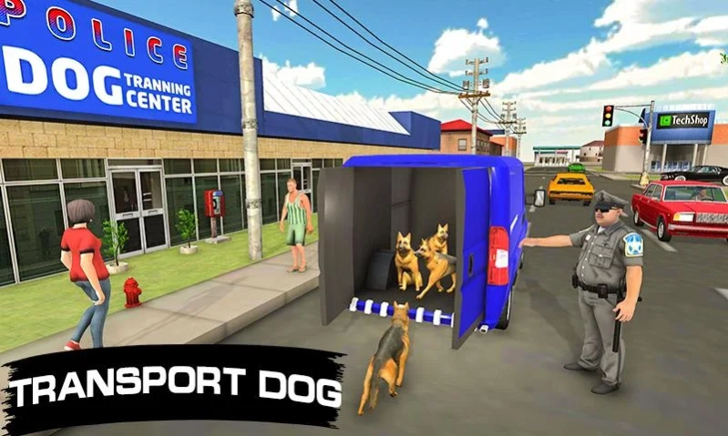 Police Dog Transport Truck 3D 1.19 Screenshot