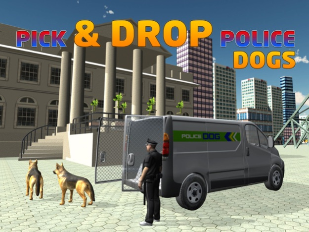 Police Dog Transporter Truck – Drive minivan & transport dogs in this simulator game 1.0 Screenshot