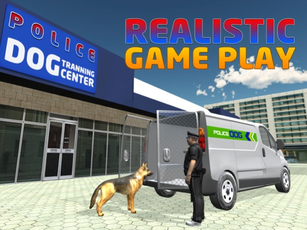 Police Dog Transporter Truck – Drive minivan & transport dogs in this simulator game 1.0 Screenshot