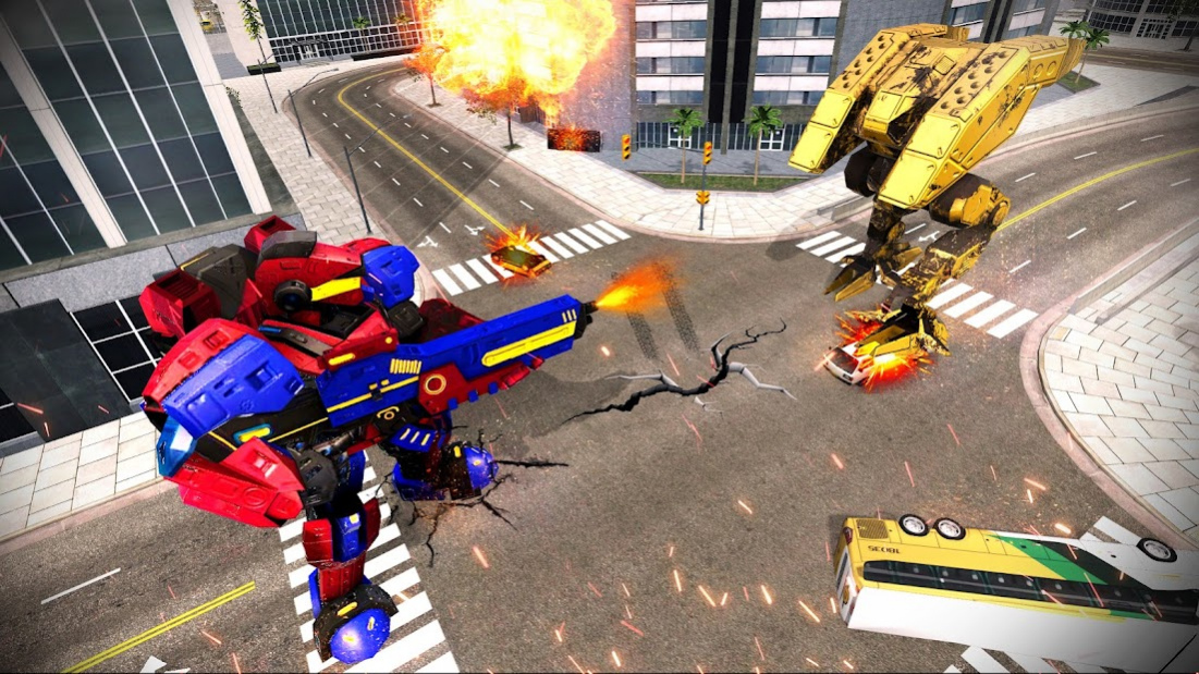 Police Robot Car Hero: Transform Robot Games 1.0 Screenshot