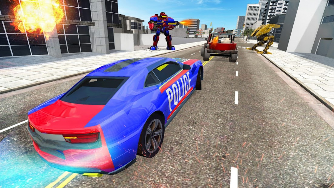 Police Robot Car Hero: Transform Robot Games 1.0 Screenshot