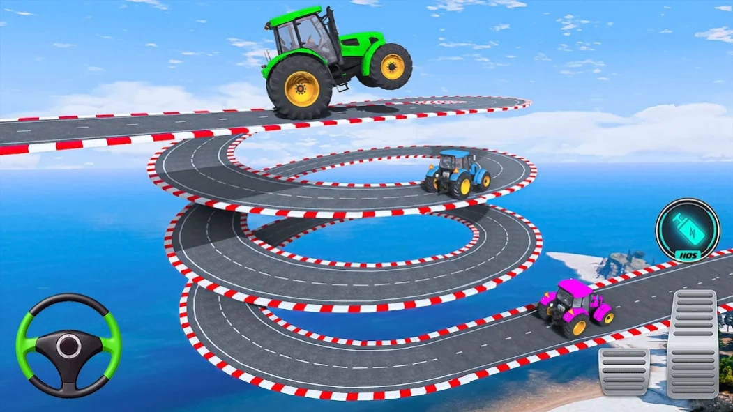 Mega Ramp Tractor Stunt Game 3.9 Screenshot
