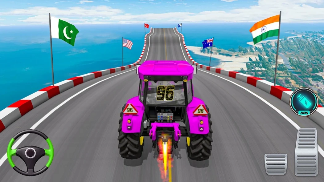 Mega Ramp Tractor Stunt Game 3.9 Screenshot