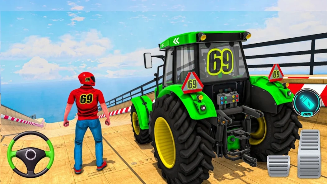 Mega Ramp Tractor Stunt Game 3.9 Screenshot
