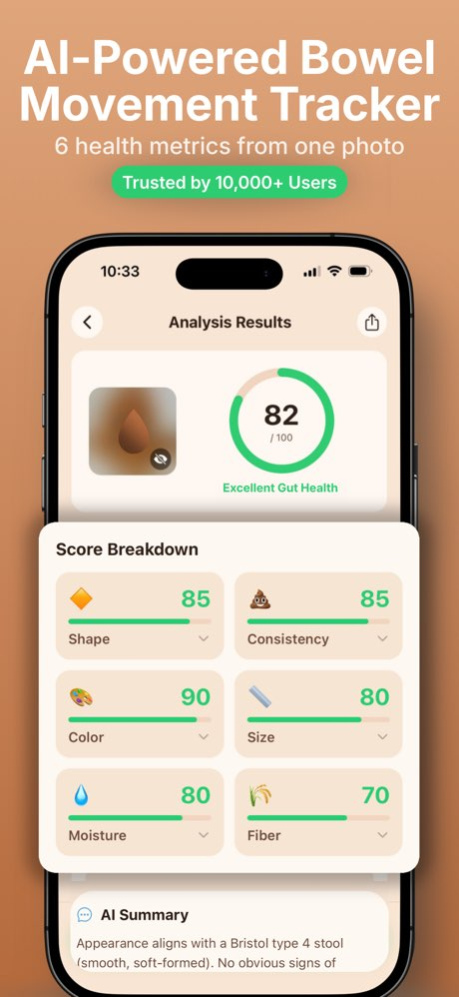 PooIQ Stool Tracker & Gut Log 1.5.1 Screenshot