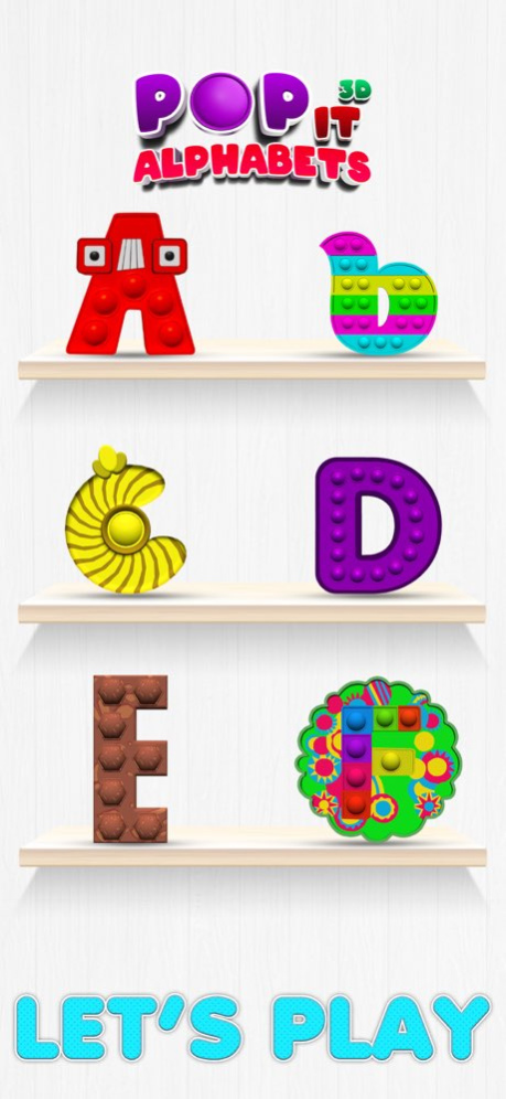 Pop It Alphabets Lore 3D Giant 1.8 Screenshot