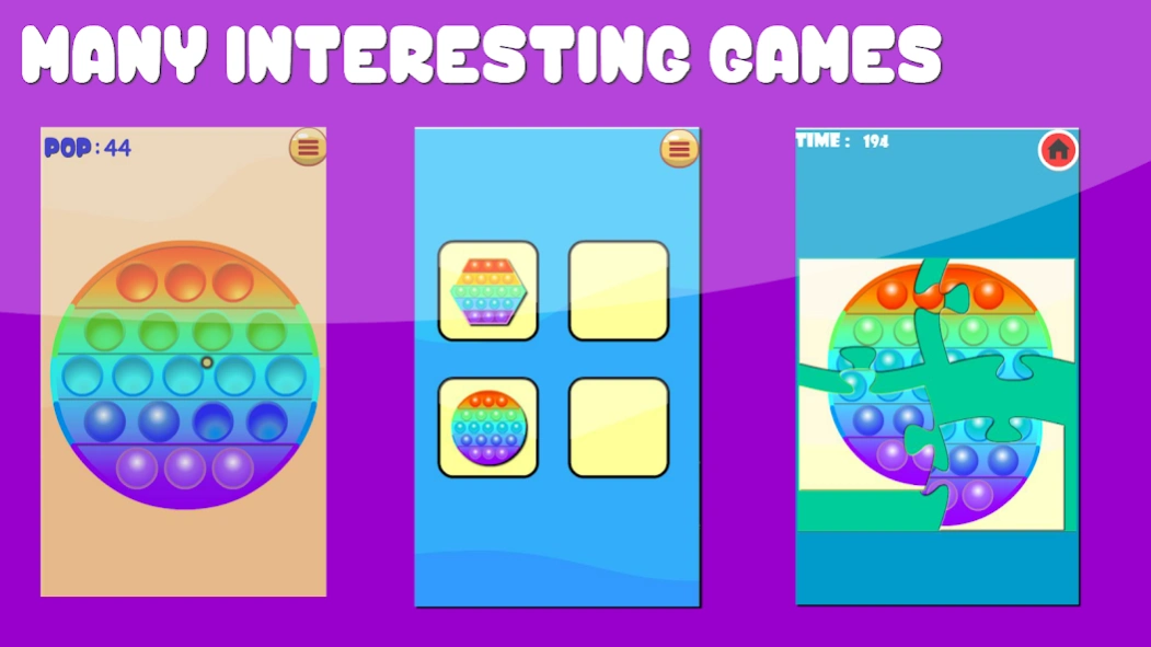 Pop it Playtime fidget games 2.0.7 Screenshot