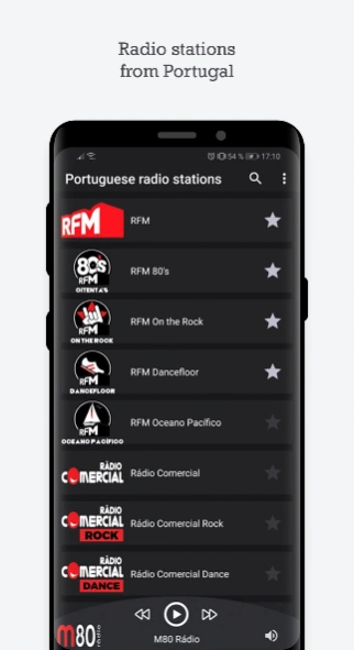 Portuguese radio stations - rá  Screenshot