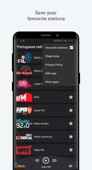Portuguese radio stations - rá  Screenshot