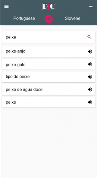 Portuguese - Slovene Dictionary (Dic1) 1.2 Screenshot