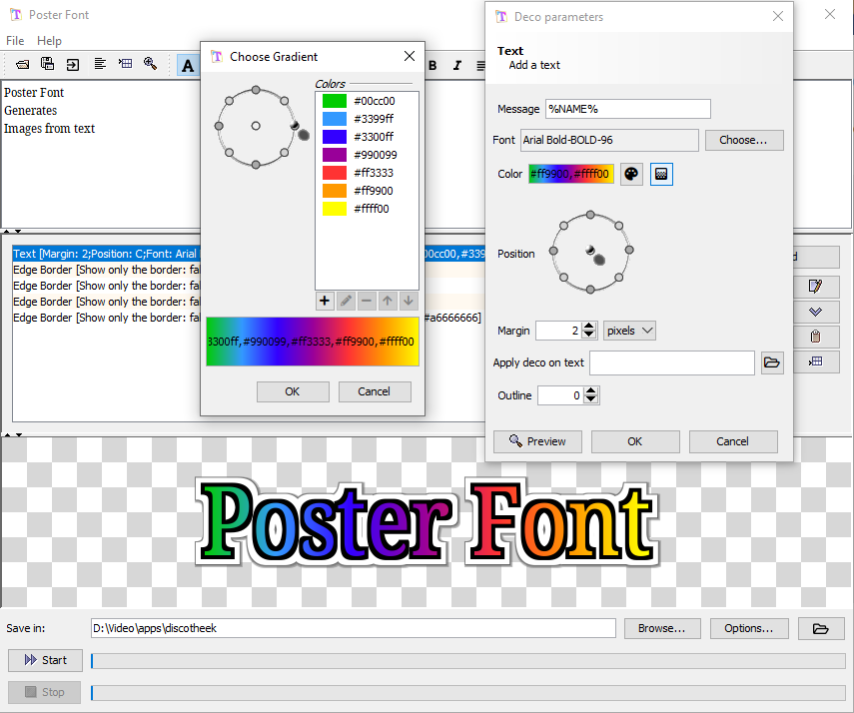 Poster Font 1.6 Screenshot