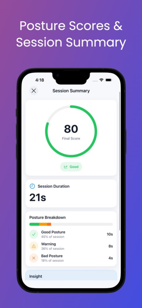 Posturly: Sit Straight 1.5.0 Screenshot