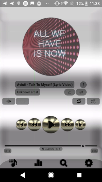 Poweramp skin chic style v3 1 Screenshot