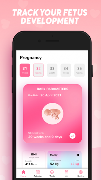 Pregnancy & Baby Heart Rate Tracker 1.6 Screenshot