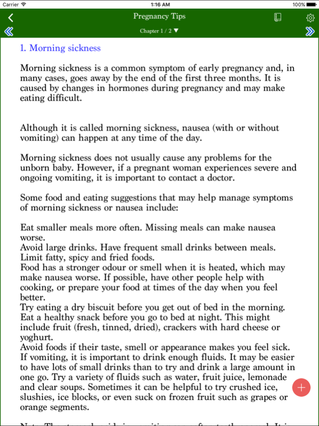 Pregnancy Tips 1.0 Screenshot