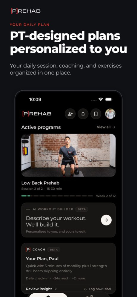 Prehab: Physical Therapy, Pain 4.63.0 Screenshot