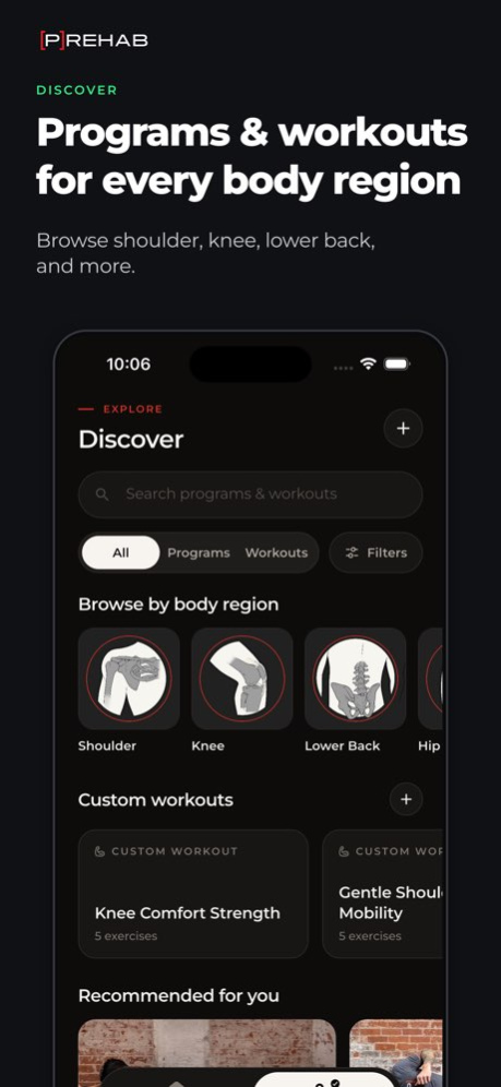 Prehab: Physical Therapy, Pain 4.63.0 Screenshot