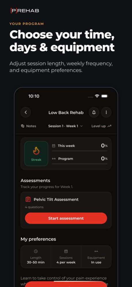 Prehab: Physical Therapy, Pain 4.63.0 Screenshot