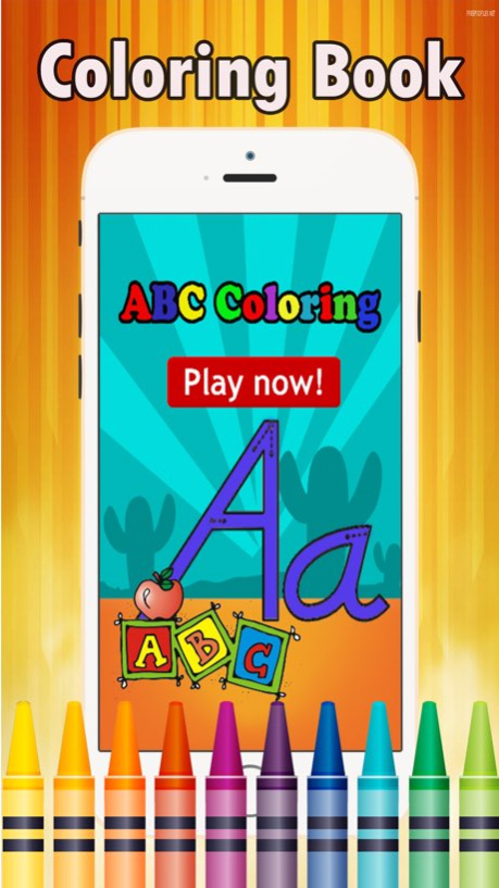 Preschool Easy Coloring Book - tracing abc coloring pages learning games free for kids and toddlers any age  Screenshot
