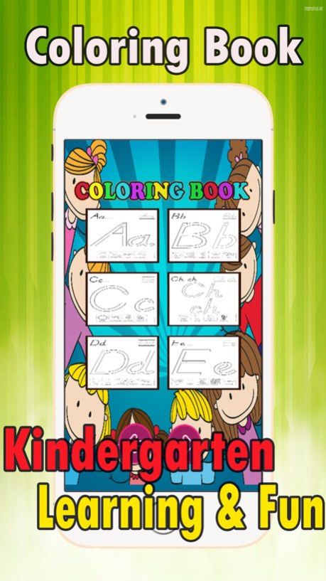Preschool Easy Coloring Book - tracing abc coloring pages learning games free for kids and toddlers any age  Screenshot