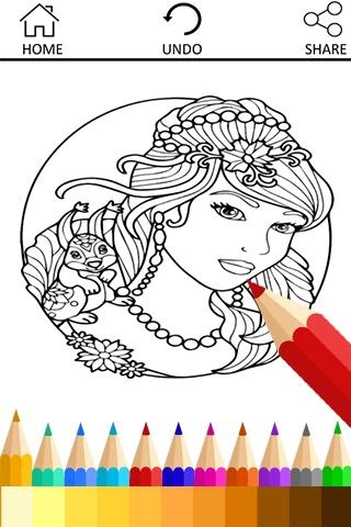 Princess Coloring Book for Kid 2.2.2 Screenshot