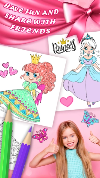 Princess Coloring Games Girls  Screenshot