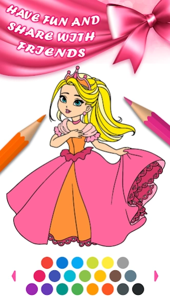 Princess Coloring Games Girls  Screenshot