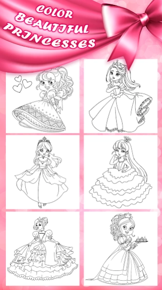 Princess Coloring Games Girls  Screenshot