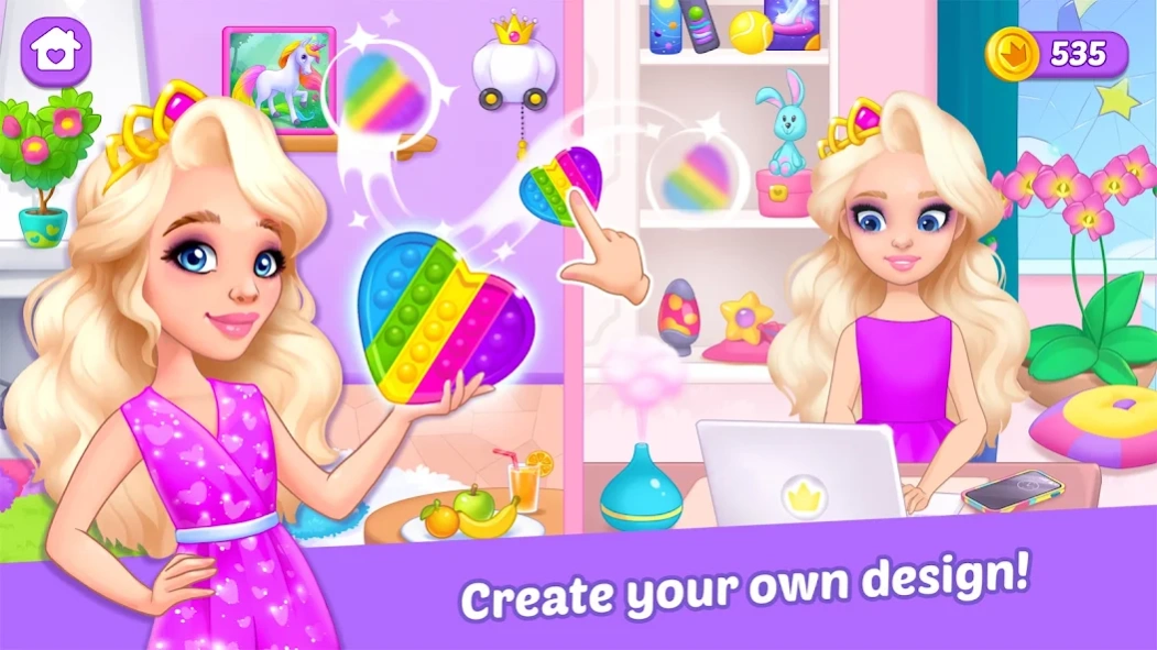 Princess girl paper House game 5.2.4 Screenshot