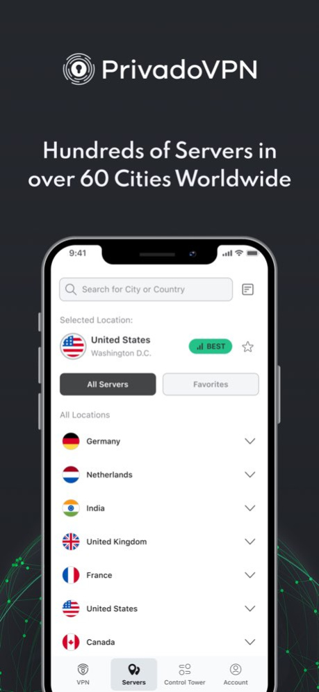 PrivadoVPN Fast VPN and Proxy 4.0.1 Screenshot