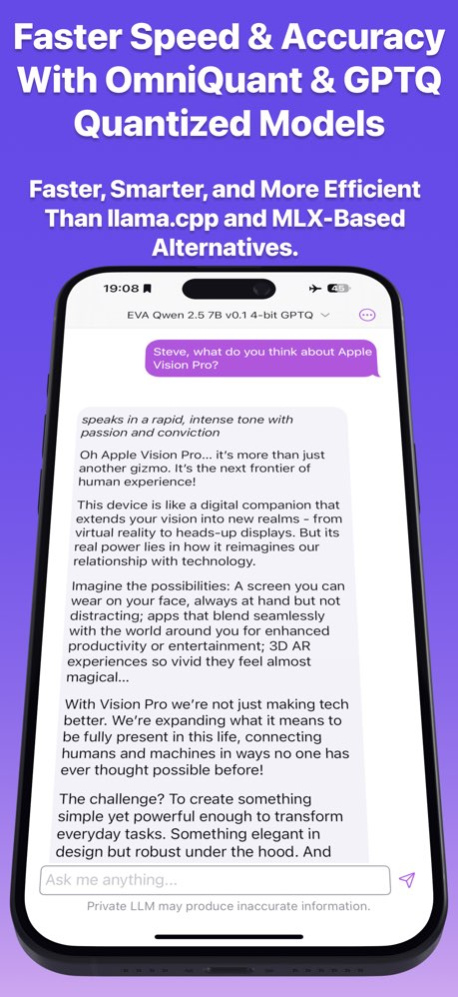 Private LLM - Local AI Chat 1.9.16 Screenshot