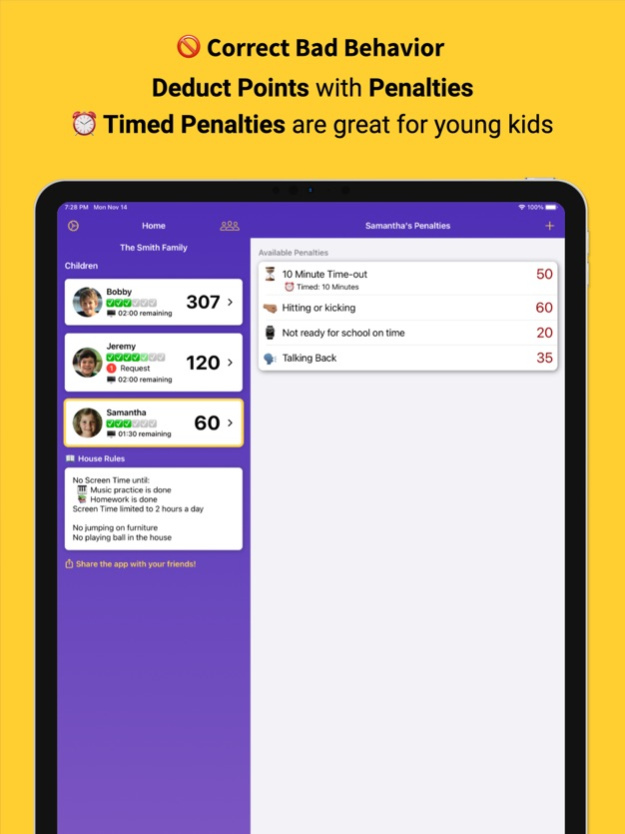 Privilege Points Chore Tracker 4.3 Pictures 4
