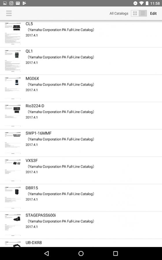 Pro Audio Full-Line Catalog 2.0.0 Screenshot