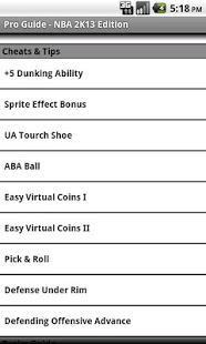 Pro Guide - NBA 2K13 Edition 1.0 Screenshot