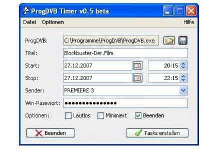 ProgDVB Timer 0 Screenshot