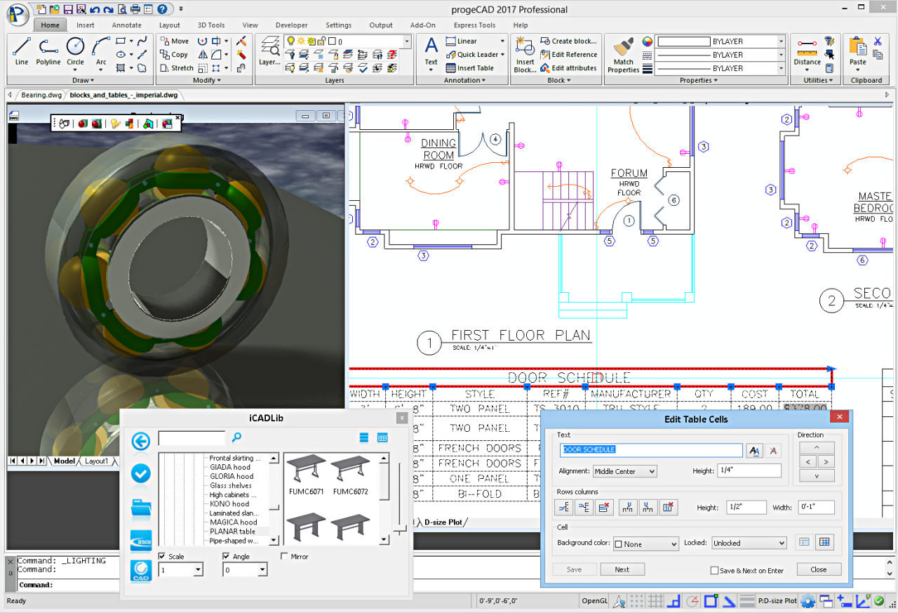 progeCAD 2018 Professional CAD Software 18.0.2.8 Snapshots 1