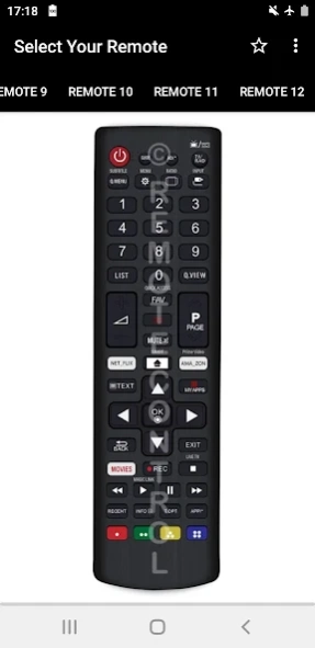 Proscan TV Remote 10.5 Screenshot