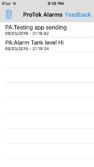 ProTek Alarms 1.2.1 Screenshot