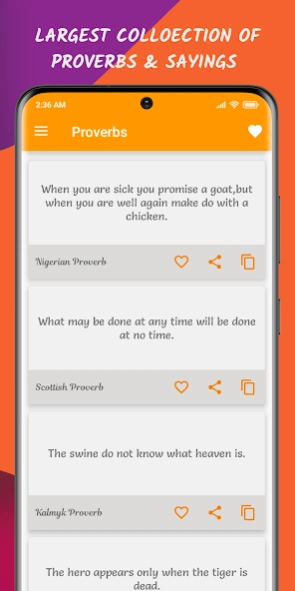 Proverbs and Sayings 1.9 Screenshot
