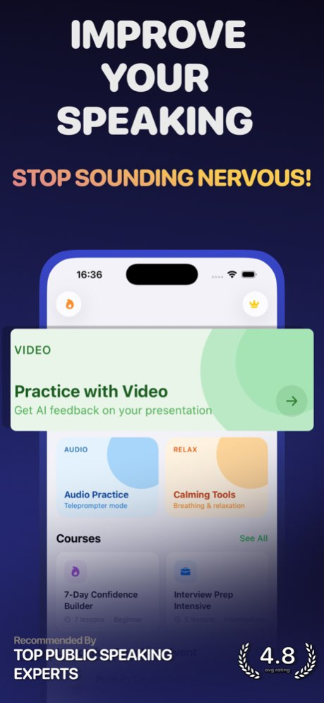 SpeakVibe: Public Speaking AI 2.1.1 Screenshot