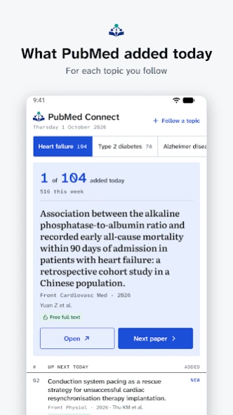 PubMed Connect: Latest Papers  Screenshot
