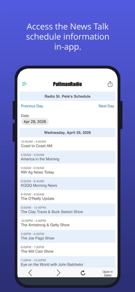 Pullman Radio 12.0.10 Screenshot